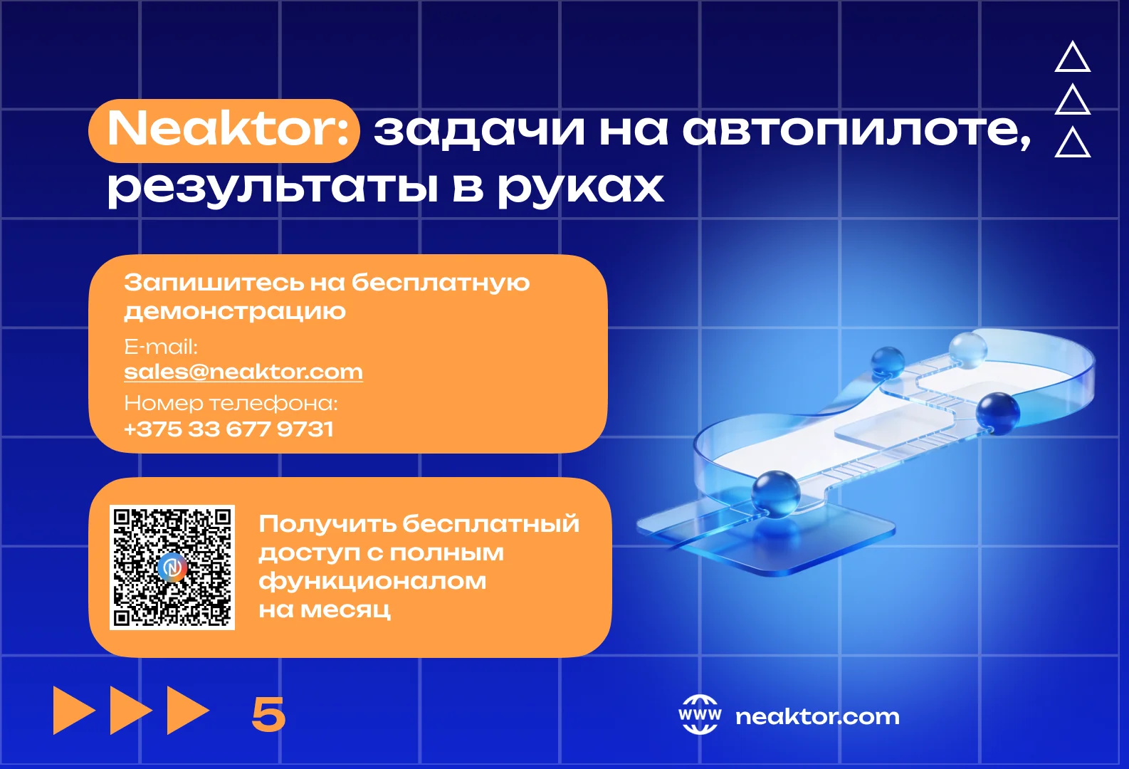 Миниатюра 5 услуги BPM-платформа Neaktor: автоматизация процессов, CRM, проекты и задачи, ИИ-инструменты