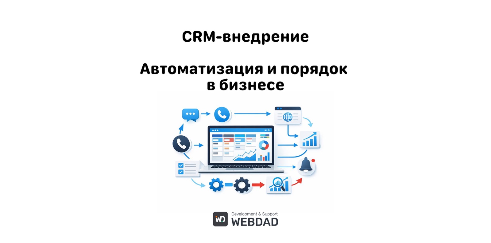 Изображение услуги Внедрение CRM-систем. Автоматизация продаж от компании ООО "ВЕБДЭД"